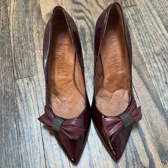 HISPANICITAS BURGUNDY BOW shoes - Picture 2 of 7